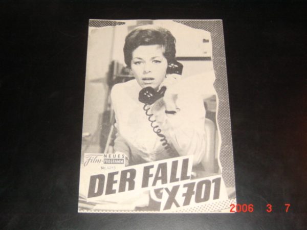 4215: Der Fall X701 (Bernard Knowles) Marc Stevens, Marianne Koch, Joachim Hansen, Walter Rilla, Delphi Lawrence, Wolfgang Lukschy, Helmut Weiss, John Longden, Albert Bessler