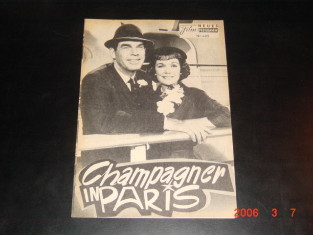 4227: Champagner in Paris (James Neilson) Fred MacMurray, Jane Wyman, Michael Callan, Deborah Walley, Jessie Royce Landis, Tommy Kirk, Kevin Corcoran, Ivan Desny