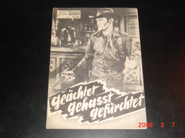 4228: geächtet gehasst gefürchtet (Bernard McEveety) Chuck Conners, Kamala Devi, Peter Breck, Mcdonald Carey, John Carradine, Wendell Corey, Robert Q. Lewis, Cesar Romero, William Bryant