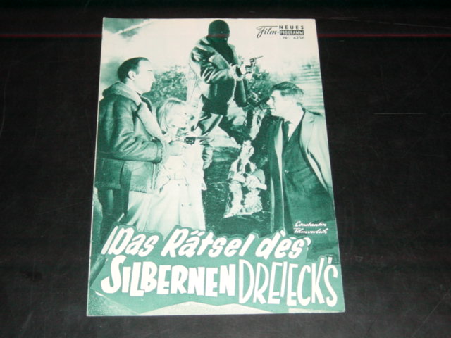 4256: Das Rätsel des Silbernen Dreiecks (Werner Jacobs) Christopher Lee, Heinz Drache, Leo Genn, Anthony Newlands, Suzy Kendall, Margaret Lee, Maurice Kauffman, Skip Martin, Lawrence James, Tom Bowman