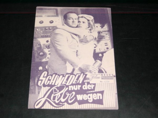4259: Schweden nur der Liebe wegen (Frederick de Cordova) Bob Hope, Tuesday Weld, Frankie Avalon, Dina Merrill, Jeremy Slate, Rosemarie Frankland, Walter Sande, John Qualen, Peter Bourne