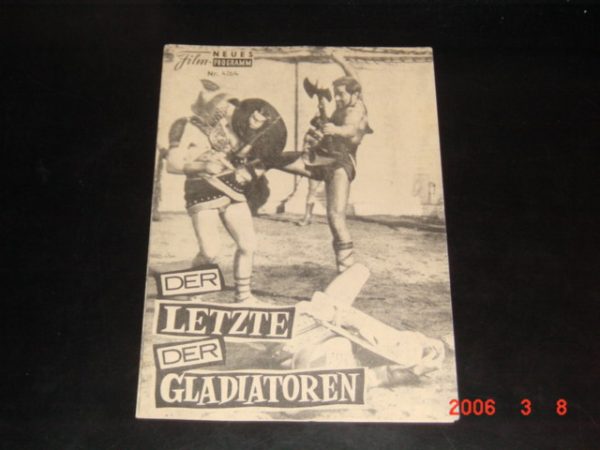 4264: Der letzte der Gladiatoren (Umberto Lenzi) Richard Harrison, Marilu Tolo, Lisa Gastoni, Livio Lorenzon, Philippe Hersent, Jean Claudio, Lucie Bomez, Charles Borromel