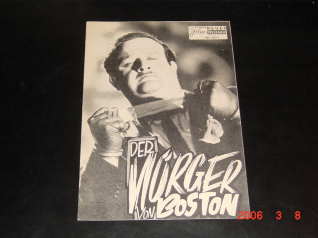 4269: Der Würger von Boston (Burt Topper) Victor Buono, David McLean, Diane Sayer, Davey Davison, Ellen Corby, Baynes Barron, Michael M. Ryan, Russ Bender, Jeanne Bates