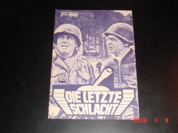 4322: Die letzte Schlacht (Ken Annakin) Henry Fonda, Robert Shaw, Robert Ryan, Dana Andrews, George Montgomery, Werner Peters, Hans Christian Blech, Ty Hardin