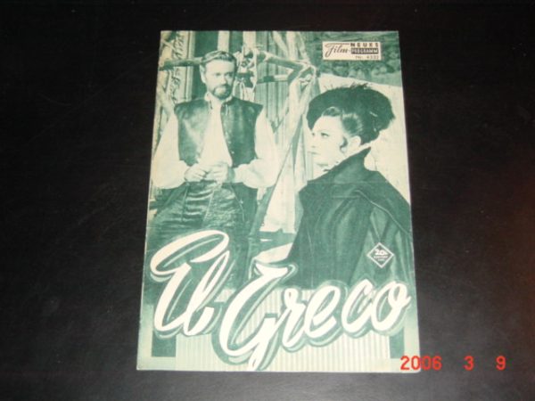 4332: El Greco (Luciano Salce) Mel Ferrer, Rossana Schiaffino, Adolfo Celi, Franco Giovampietro, Nino Crisman, Adolfo Celli, Angel Aranda, Gabriella Giorgelli, Rosy di Pietro, Rossana Martini, Giulioo Donnini