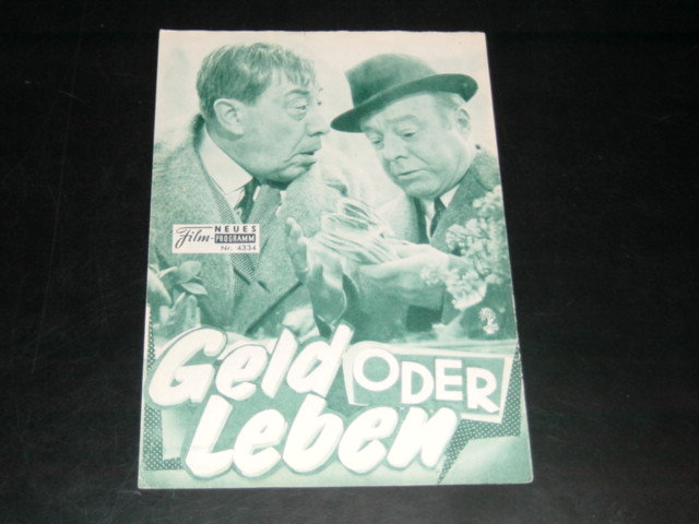 4334: Geld oder Leben (Jean Pierre Mocky) Fernandel, Heinz Rühmann, Jean Poiret, Darry Cowl, Jacques Legras, Michel Galabru, Jean Carmet, Marilu Tolo, Christa Nelli, Colette Teissedre