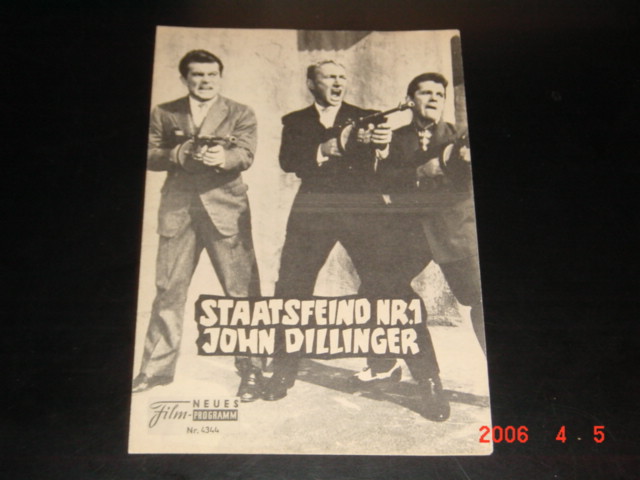 4344: Staatsfeind Nr. 1 John Dillinger (Terry O. Morse) Nick Adams, Robert Conrad, John Ashley, Dan Terranova, Victor Buono, John Hoyt