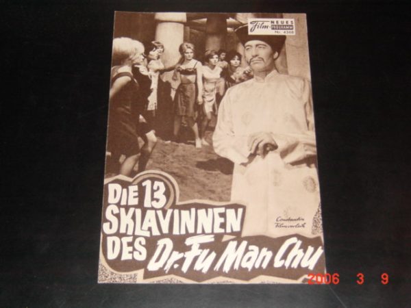 4368: Die 13 Sklavinnen des Dr. Fu Man Chu (Don Sharp) Christopher Lee, Heinz Drache, Harald Leipnitz, Marie Versini, Douglas Wilmer, Joseph Furst