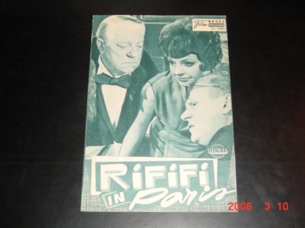4380: Rififi in Paris (Denys de la Patelliere) Jean Gabin, Nadja Tiller, Gert Fröbe, George Raft, Mireille Darc, Claudio Book, Marcel Bozzufi, Dany Dauberson, Claude Brasseur, Daniel Ceccaldi