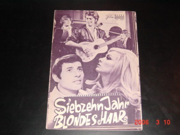 4384: Siebzehn Jahr Blondes Haar (Franco Montemurro) Ricky Shayne, Udo Jürgens, Joachim Fuchsberger, Elenora Braun, Jürgen Draeger, Solvi Stübing, Ruldolf Lenz, Hans Elwenspoeck