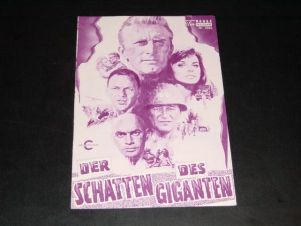 4386: Der Schatten des Giganten (Melville Shavelson) John Wayne, Senta Berger, Kirk Douglas, Yul Brynner, Frank Sinatro, John Wayne, James Donald, Stathis Giallelis, Luther Adler, Gary Merrill, Haym Topol
