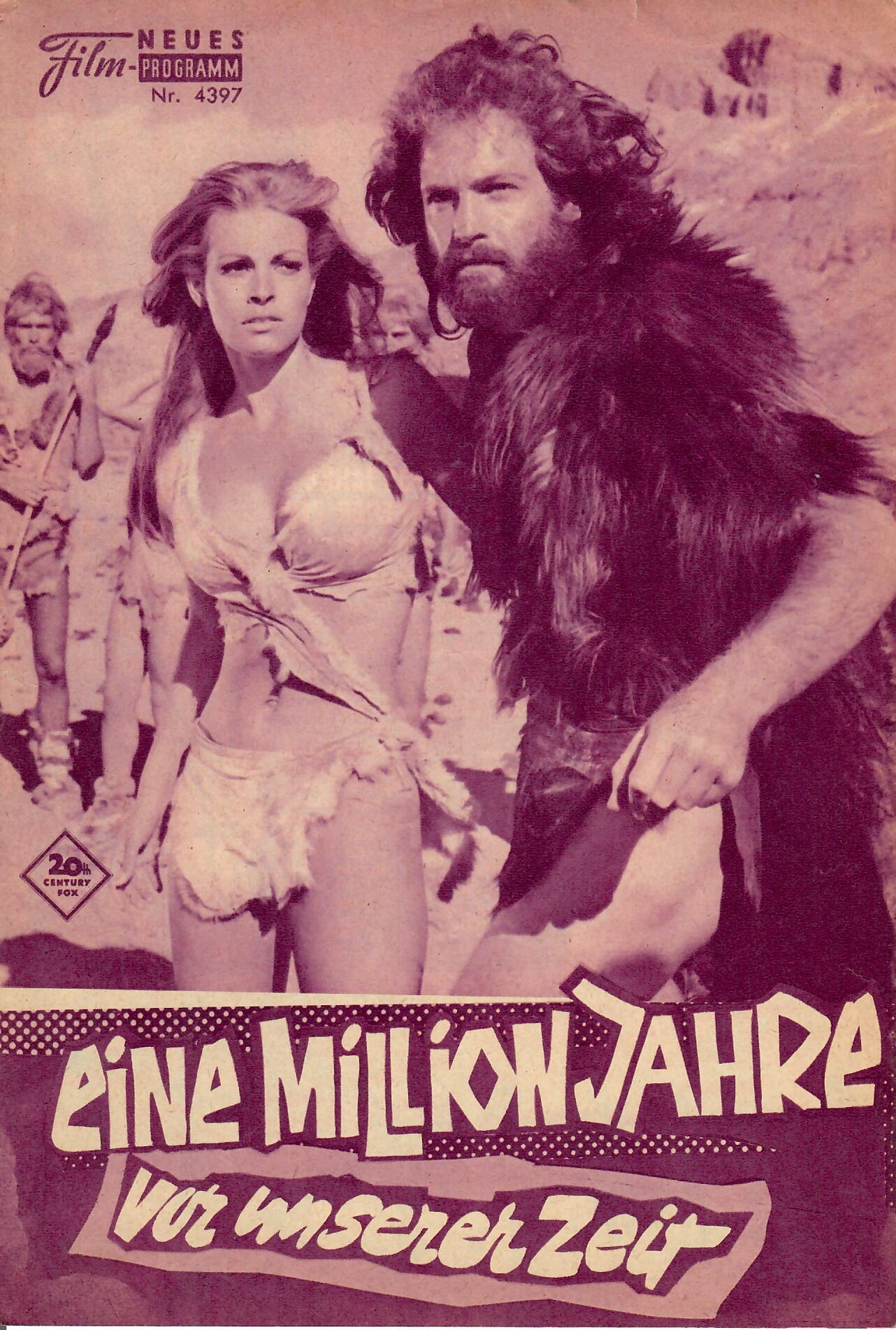 4397: Eine Million Jahre vor unserer Zeit (Don Chaffey) Raquel Welch, John Richardson, Marine Beswick, Jean Wladon, Yvonne Horney, Percy Herbert, Lisa Thomas, Robert Brown, William Lyon Bown