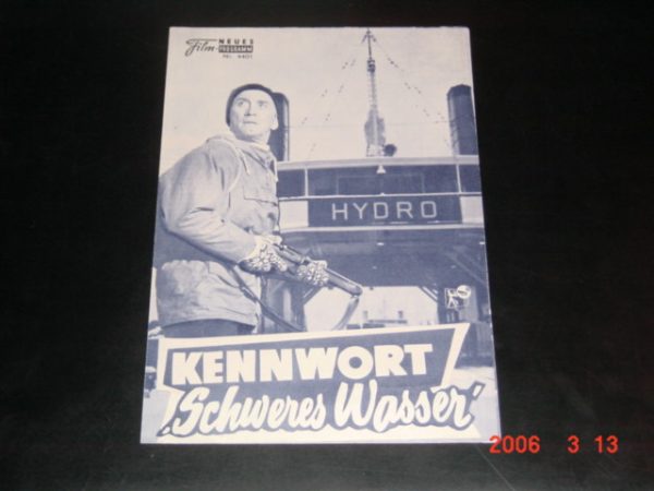 4401: Kennwort "Schweres Wasser" (The Heroes of Telemark) ( Anthony Mann ) Kirk Douglas, Richard Harris, Ulta Jacobsson, Michael Redgrave, David Weston, Anton Diffring, Eric Porter, Mervyn Johns, Jennifer Hilary, Roy Dotrice, Barry Jones, Ralph Michael,