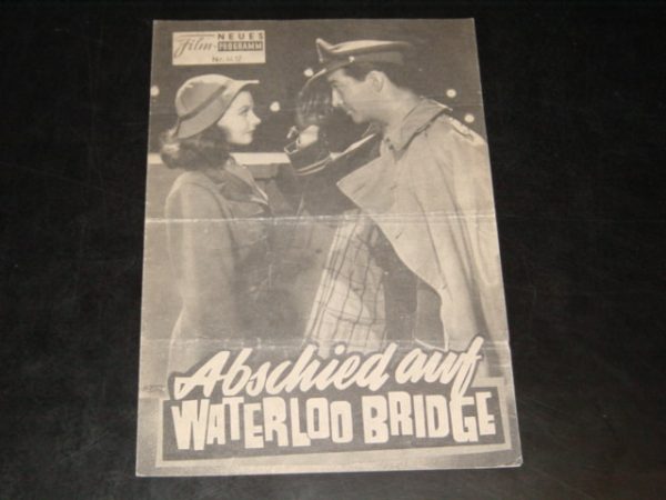 4432: Abschied von Waterloo Bridge ( Waterloo Bridge ) ( Mervyn Le Roy ) Vivien Leigh, Robert Taylor, Lucile Watson, Virginia Field, Maria Ouspenskaya, C. Aubrey Smith, Janet Shaw, Janet Waldo, Steffi Duna, Virginia Carroll, Leda Nicova, Florence Baker
