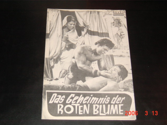 4457: Das Geheimnis der roten Blume ( "Kindar I´invulnerabile") ( Osvaldo Civirani ) Mark Forest, Mimmo Palmara, Rosalba Neri, Dea Flowers, Red Ross