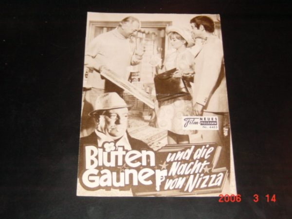 4463: Blüten Gauner und die Nacht von Nizza ( Can- Paul Le Chanois ) Jean Gabin, Liselotte Pulver, Pierre Vernier, Kathrin Schaake, Jean Tissier, Mary Marquet, Noel Roquevert, Curd Jürgens