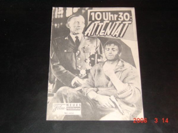 4466: 10 Uhr 30: Attentat ( Atentát ) ( Jiri Sequens ) Radoslav Brzobohaty, Jiri Kodet, Josef Vinklar, Ludek Munzar, Ladislav Mrkvicka, Siegfried Loyda, Harry Studt
