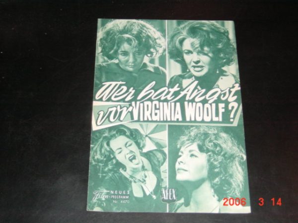 4470: Wer hat Angst vor Virginia Woolf ( Who is afraid of Virginia Woolf ) ( Mike Nichols ) Elisabeth Taylor, Richard Burton, George Segal, Sandy Dennis