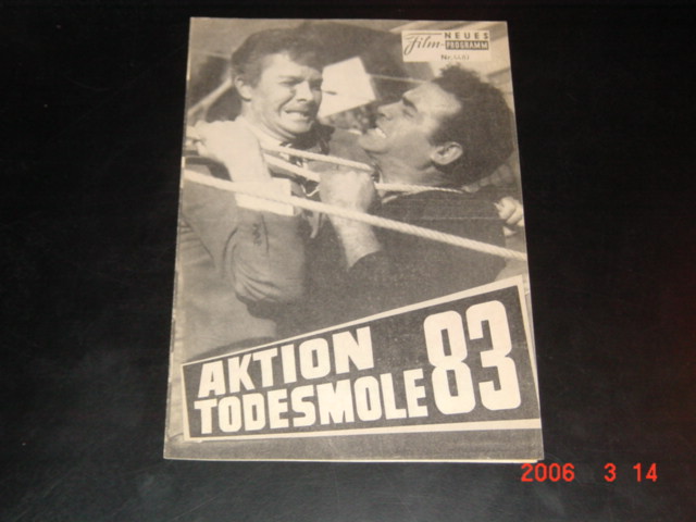 4487: Aktion Todesmole 83 ( M.M.M. 83 Missione Mortale Molo 83 ) ( Sergio Bergonzelli ) Fred Beir, Gerard Blain, Anna Maria Pierangeli, Sylvia Solar, Albert Dalbes, Gianni Solaro, André Lorugues, Maria Lanfranchi, Mario Magnolia, Ignazio Dalce, Attili