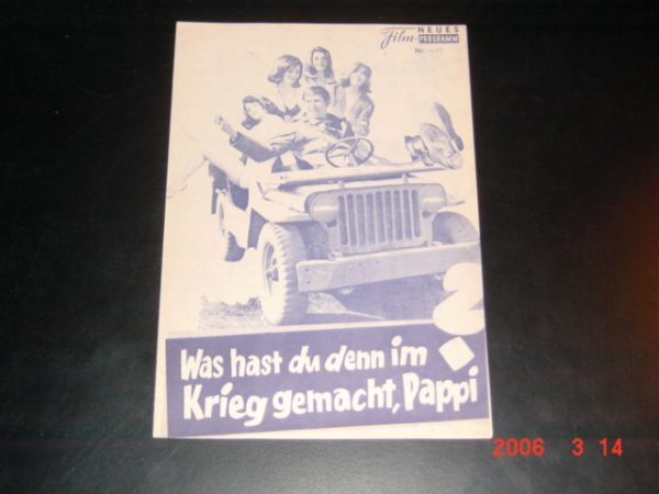 4493: Was hast du denn im Krieg gemacht ( What did you do in the War , Pappi? ) ( Blake Edwards ) James Coburn, Dick Shawn, Sergio Fantoni, Giovanni Ralli, Aldo Ray, Carroll O´Connor, Harry Morgan