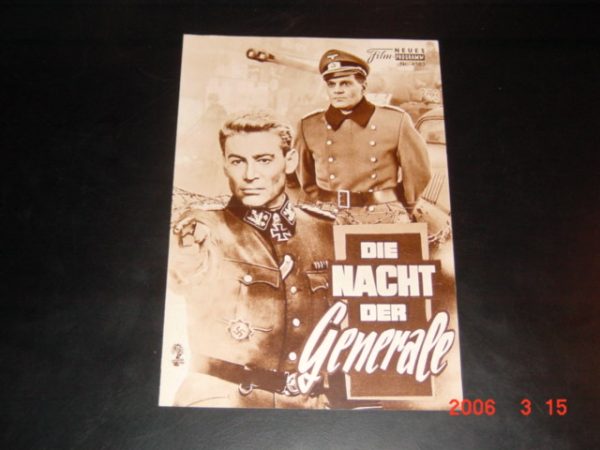 4585: Die Nacht der Generale, Peter O´Toole, Omar Sharif,