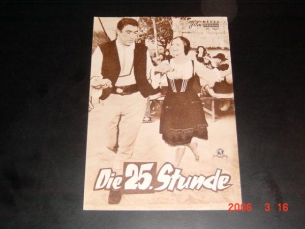 4627: Die 25. Stunde, Virna Lisi, Anthony Quinn, M. Redgrave,