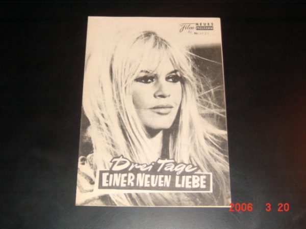 4721: Drei Tage einer neuen Liebe, Brigitte Bardot,