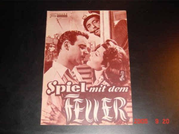 477: Spiel mit dem Feuer (Robert Parrish) Rita Hayworth, Robert Mitchum, Jack Lemmon, Herbert Lom, Bonar Colleano, Bernard Lee, Edric Connor, Peter Illling, Joan Miller, Anthony Hewiey, Eric Pohlmann, Lionel Murton