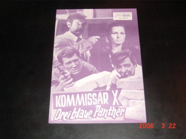 4892: Kommissar X: 3 blaue Panther, Brad Harris, Corny Collins,