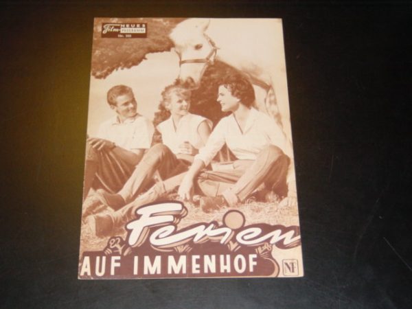 505: Ferien auf Immenhof (Herman Leitner) (sw) Heidi Brühl, Paul Klinger, Angelika Meissner, Margarete Haagen, Paul Henckels, Raidar Müller, Matthias Fuchs, Christiane Jansen, Karin Andersen, Hubert von Meyerinck, Josef Sieber, Roland Kaiser, Helen Vita