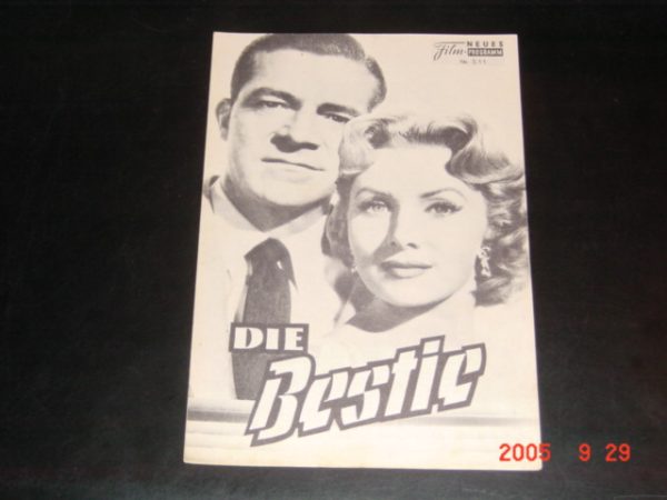 511: Die Bestie (Fritz Lang) Sally Forrest, Ida Lupino, Vincent Price, Dana Andrews, George Sanders, Thomas Mitchell, James craig, Rhonda Fleming, Howard Duff, John Barrymore jr.