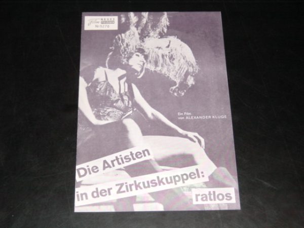 5270: Die Artisten in der Zirkuskuppel: RATLOS, H. Hoger,