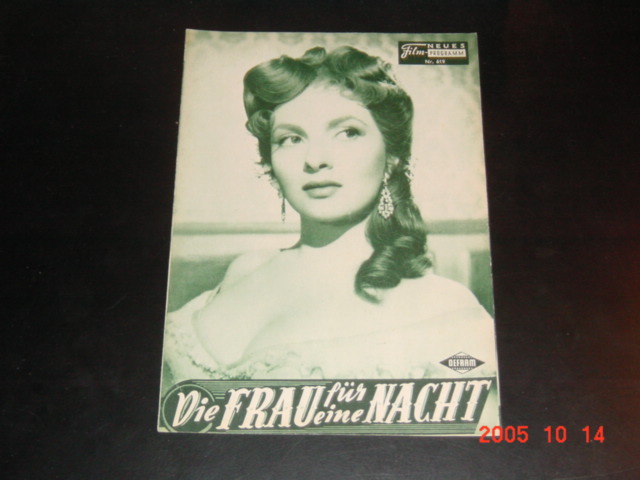 619: Die Frau für eine Nacht (Mario Camerini) Gina Lollobrigida, Nadia Gray, Gino Cervi, Armando Francioll, Paoli Stoppa