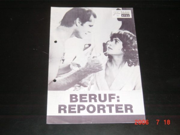 6765: Beruf: Reporter, Jack Nicholson, Maria Schneider,