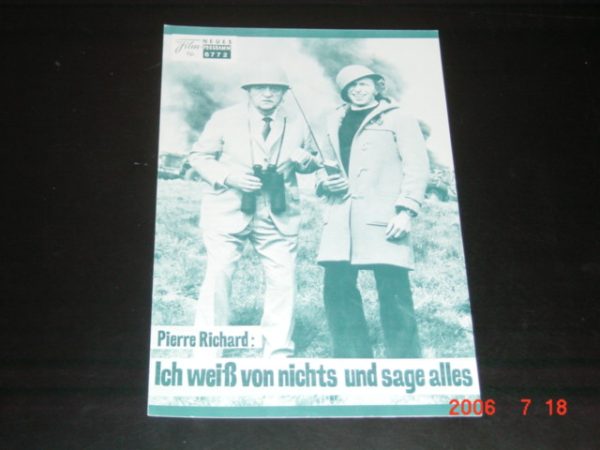 6772: Ich weiß von nichts und sage alles, Pierre Richard,