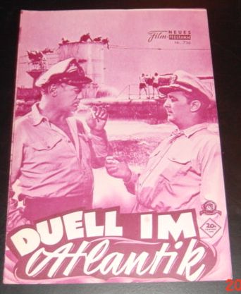 736: Duell im Atlantik (Dick Powell) Robert Mitchum, Curd Jürgens Al Hedison, Theodore Bikel, Russel Collins, Kurt Kreuger, Frank Albertson, Biff Elliot, Alan Dexter, Doug McClure, Jeff Daley, David Bair, Joe di Reda, Ralph Manza