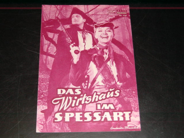 737: Das Wirtshaus im Spessart (Kurt Hoffmann) Liselotte Pulver, Hans Clarin, Carlos Thompson, Günther Lüders, Rudolf Vogel, Ina Peters, Helmuth Lohner, Herbert Hübner, Kai Fischer, Paul Esser, Otto Storr, Heini Goebel, Ernst Braasch