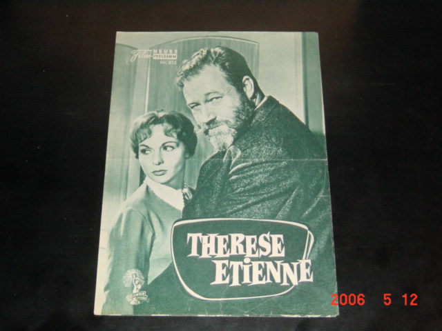 812: Therese Etienne (Denys de la Patellière) Francoise Arnoul, James R. Justice, Pierre Vaneck, Guy Decomble, Robert Porte, Rita Liechti, Josette Vardier, Brika Denzier, Paul Mercey, Léonce Corne, Pierre Collet, Georges Chamarat