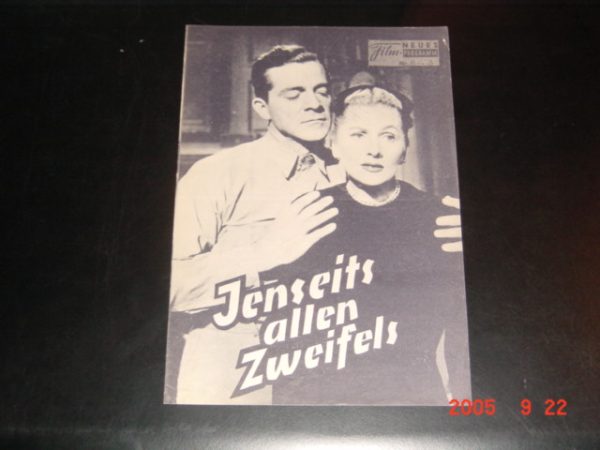 843: Jenseits allen Zweifels (Fritz Lang) Joan Fontaine, Dana Andrews, Sidney Blackmer, Barvara Nichols, Robin Raymond, Arthur Franz, Philip Bourneuf