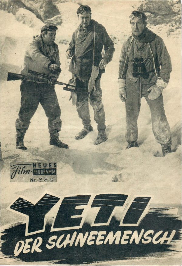 859: Yeti der Schneemensch (Val Guest) Peter Cushing, Forrest Tucker, Maureen Connell, Richard Wattis, Robert Brown, Michael Brill, Wolfe Morris, Arnold Marle, Anthony Chin
