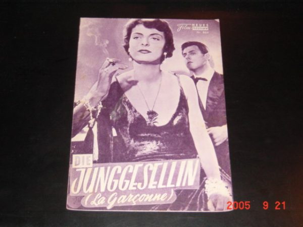 864: Die Junggesellin (Jacqueline Audry) Andree Debar, Fernand Gravey, Jean Danet, Colette Mars, Elisabeth Manet, Jean Parédés, Jacques Castelet, Georges Reich, Marie Daems