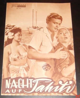 902: Nacht auf Tahiti (Ralph Habib) Martine Carol, Karlheinz Böhm, Roger Livesey, Serge Reggiani, Arletty, Reginald Lye, Maea Flohr