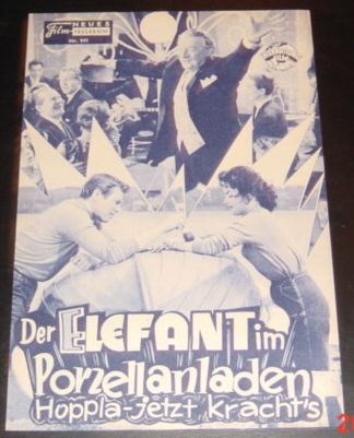 921: Der Elefant im Porzellanladen (Heinz Paul) Carl Wery, Mara Lane, Dietmar Schönherr, Loni Heuser, Jonny Cox, Robert Fackler, Paula Braendt
