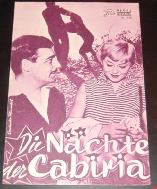 930: Die Nächte der Cabiria ( Federico Fellini ) Giulietta Masina, Francois Perier, Dorian Gray, Amedeo Nazzari, Franco Marzi, Amedeo Nazzari
