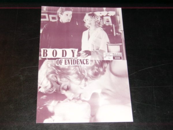 9598: Body of Evidence, Madonna, Willem Defoe, Anne Archer,