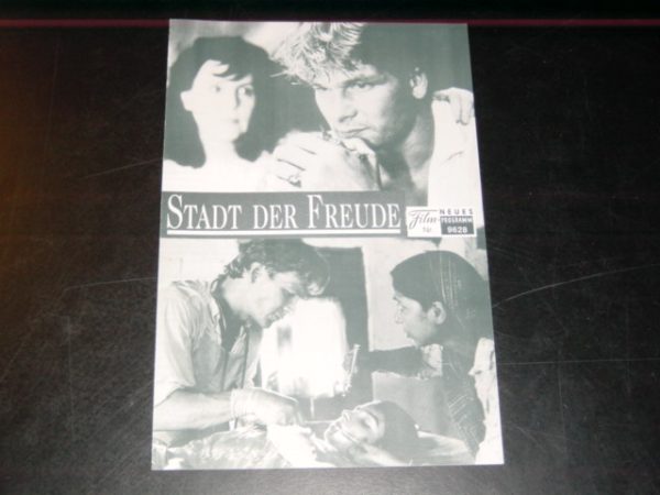 9628: Stadt der Freude ( Roland Joffe ) Patrick Swayze, Om Puri, Pauline Collins, Art Malik,