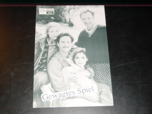 9633: Gewagtes Spiel ( Alan J. Pakula ) Kevin Kline, Mary Elisabeth Mastrantonio, Kevin Spacey, Rebecca Miller, Forest Whitaker,
