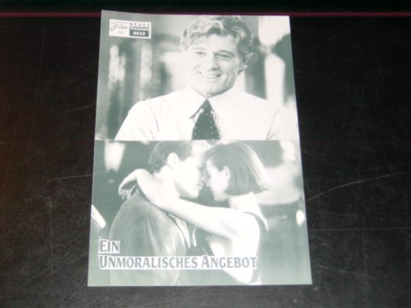 9642: Ein unmoralisches Angebot ( Adrian Lyne ) Demi Moore, Robert Redford, Woody Harrelson, Seymour Cassel, Oliver Platt,