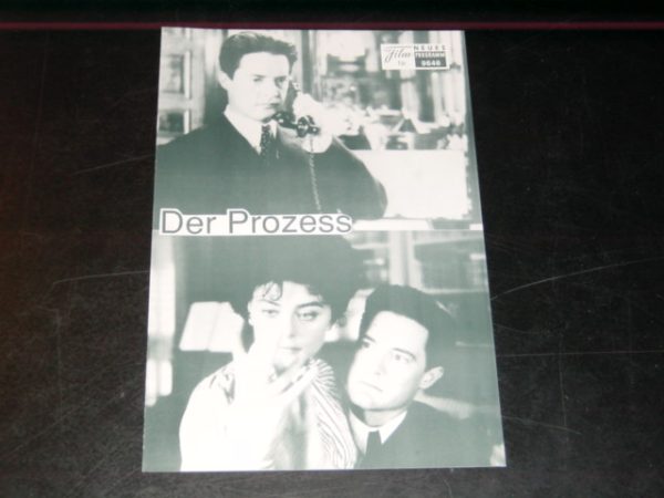 9646: Der Prozess ( David Jones ) Kyle MacLachlan, Anthony Hopkins, Jason Robards, Juliet Stephenson, Polly Walker, Alfred Molina,