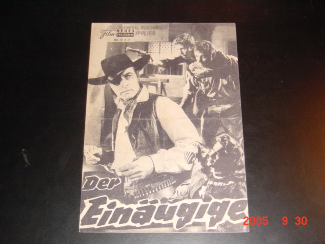 966: Der Einäugige (Allen H. Miner) George Montgomery, Diana Brewster, Tom Pittman, Leo Gordon, House Peters, jr., Lynn Cartwright, George Trevino, Sebastian Cabot